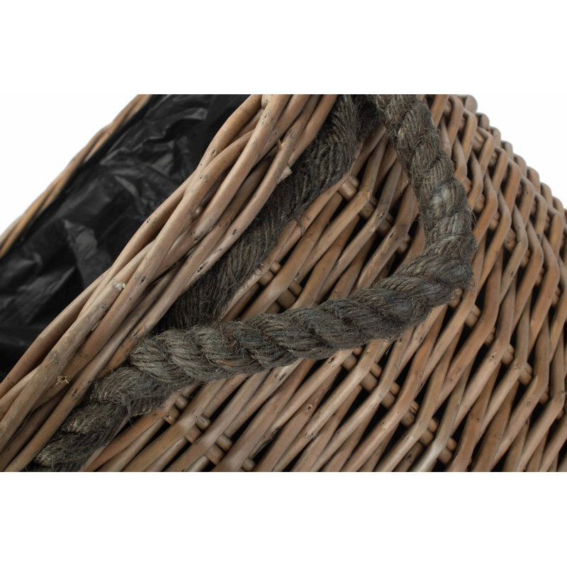 Wicker Large Round Planter Basket with Lining