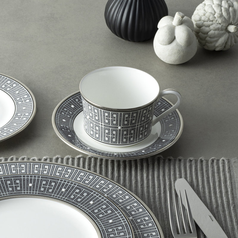 Noritake Infinity Saucers, 6", Graphite