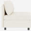 Canapé modulaire de salon avec rangement et canapé-lit, tissu chenille beige, 2 modèles de canapé-lit pour l'espace