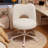 Upholstered Armless Home Office Desk Chair With Wheels-1730089295