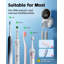 Toothbrush Sanitizer Holder Wall-Mounted, 1 Compartment (White)