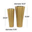 Ensemble de grands vases en métal Xzayden