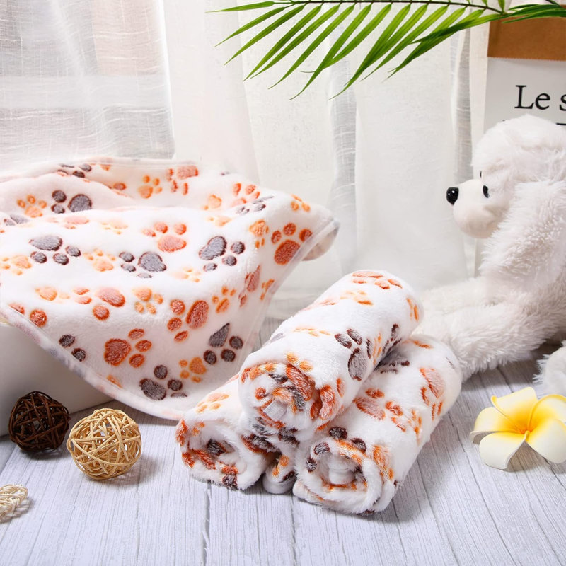 Velours imprimé animal, L 30 po x l 20,5 po, Blanc