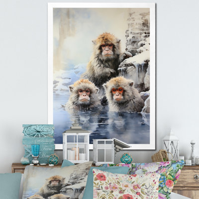Lenina " Japon Art Snow Monkeys Bath II "