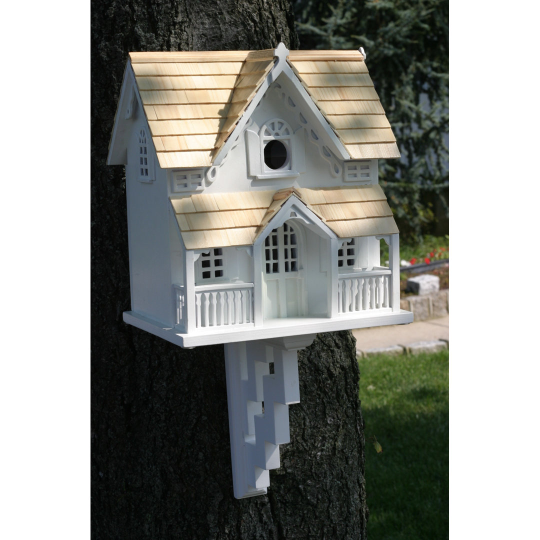 Classic Series Gingerbread Cottage 12 in x 11 in x 8 in Birdhouse Home Bazaar