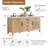 Salome 72" Double Bathroom Vanity in Weathered Fir with Grain White Engineered Stone Countertop without Mirror