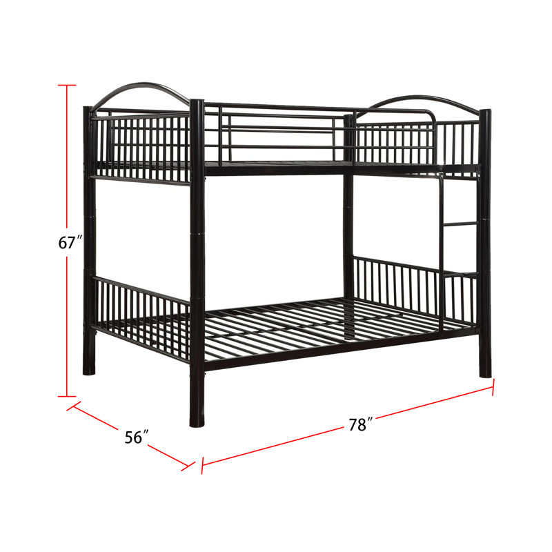 Youngstown Kids Bunk Bed, Black, Twin