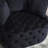 Black Velvet Living Room Accent - 40.6 In. Width Chair, Foam Filled Armchair For Interior Inches Wide,-599592815