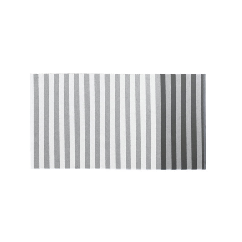Coastal Rectangle Bath Mat, Silver/Grey