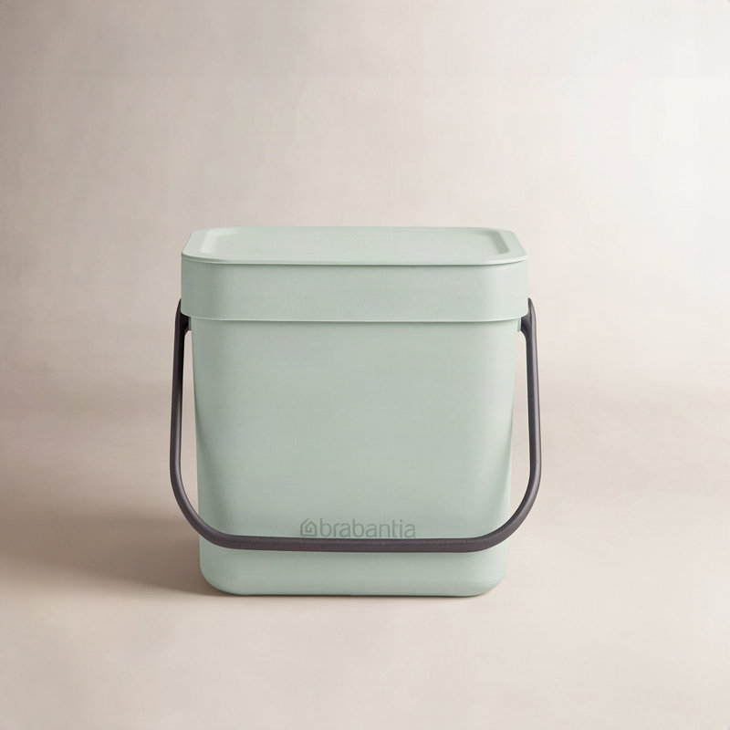 Composteur de cuisine Sort & Go de Brabantia, plastique 0,8 gallon (3 litres), Vert jade