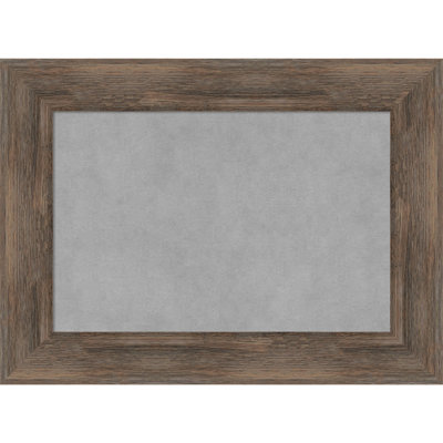 Tableau magnétique encadré en bois dur moka