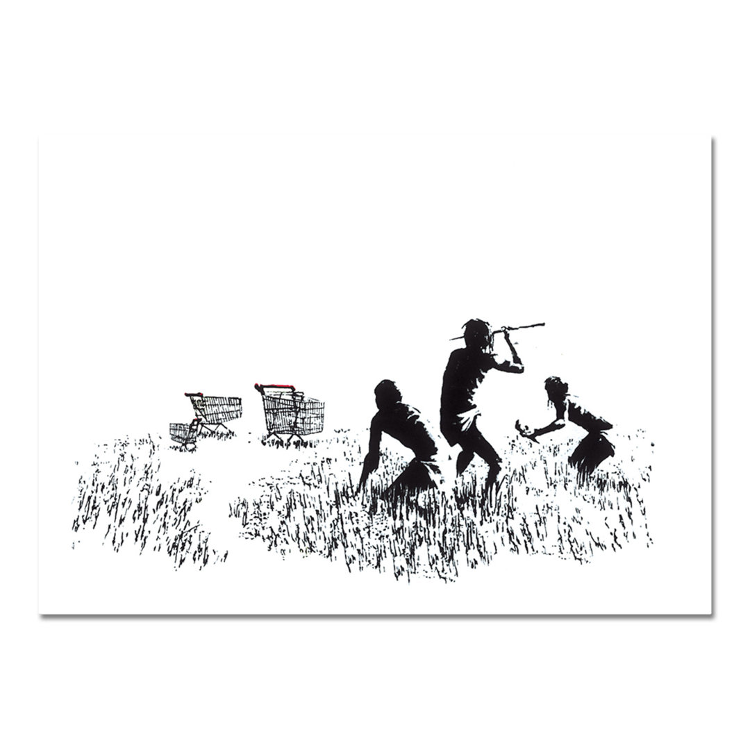 Kunstdruck Trolley Hunters von Banksy