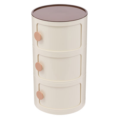3-Tier Round Cabinet Storage Organizer