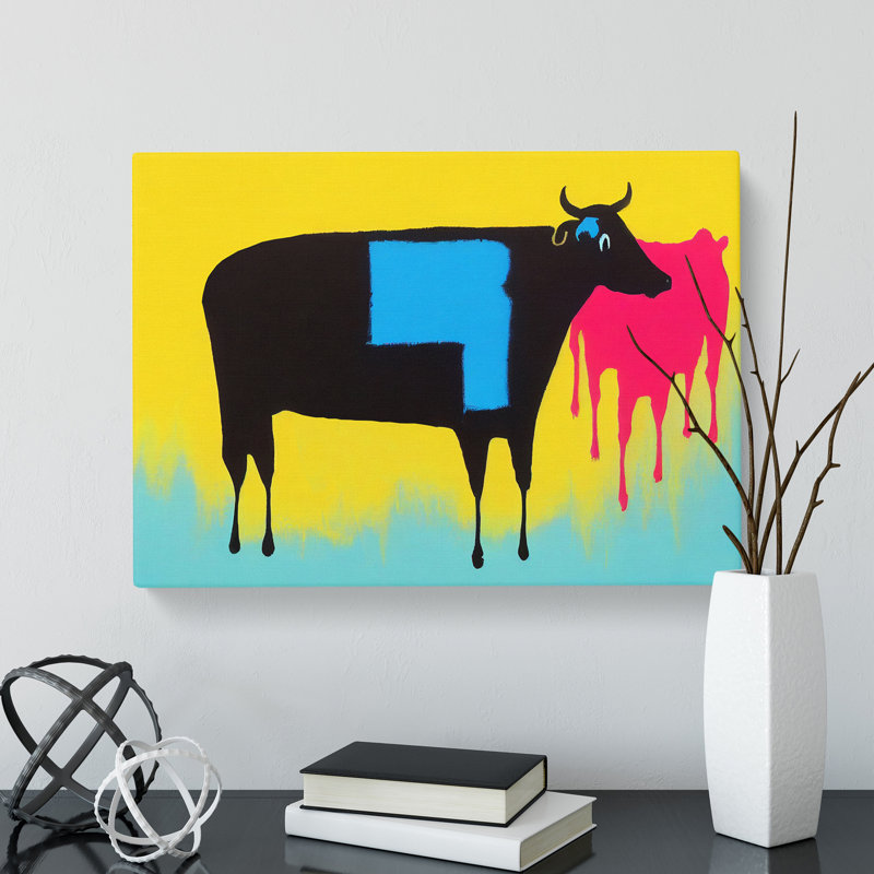 Cow Abstract Vol.4 - Wrapped Canvas, 50cm H x 76cm W x 3cm D