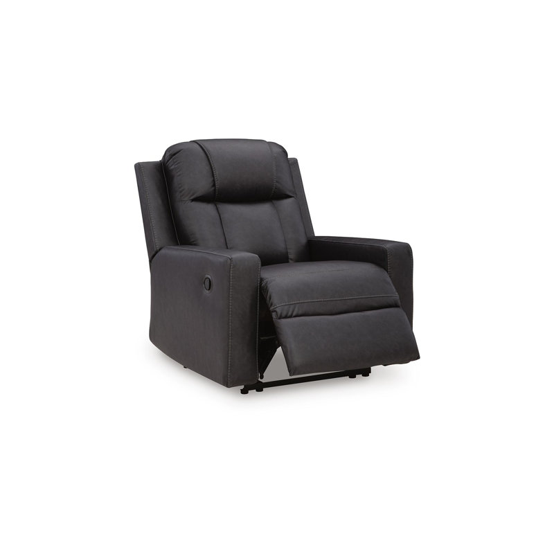 Fauteuil inclinable Chatham, Black Faux Leather