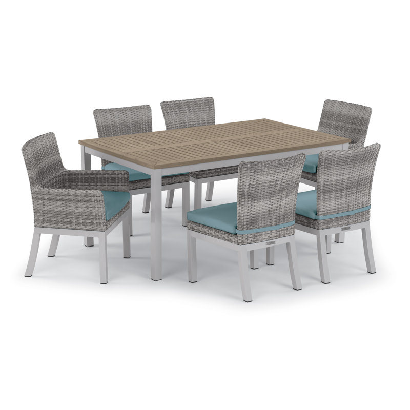 Argento Outdoor Dining Chair, Ice Blue