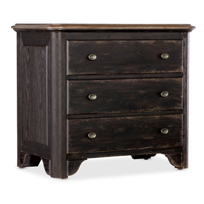 Americana 34" W Three-Drawer Nightstand