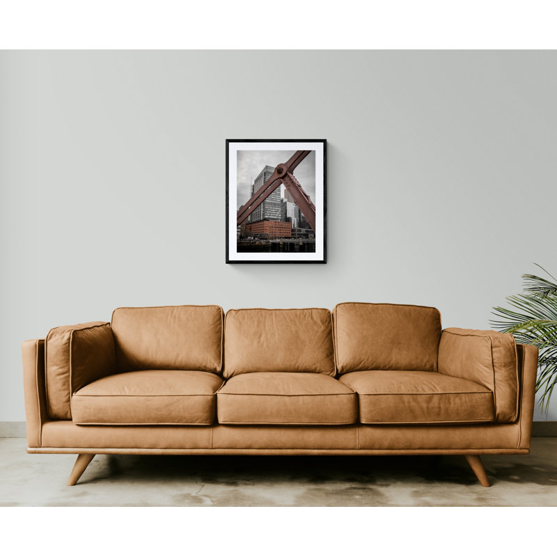 Over The Bridge Print by Alan Scherer, Black Framed Paper, 31.25" H x 25.25" W