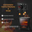 casart 37 cm W Black Electric Stove with 11082 BTU