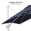 Parasol carré en porte-à-faux décalé 120 po Romily-34703395
