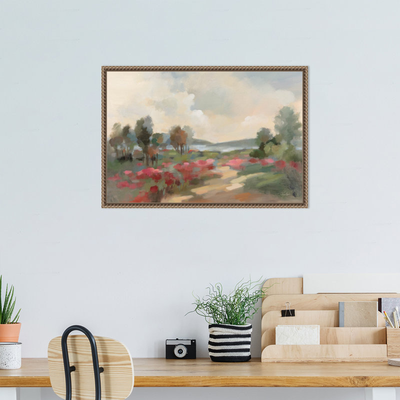«Path to the Lake» par Silvia Vassileva, reproduction d'art sur toile encadrée, H 16 po x l 23 po