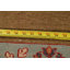 Tapis brun en laine noué à la main de conception unique 3 pi 1 po x 4 pi 8 po New Age