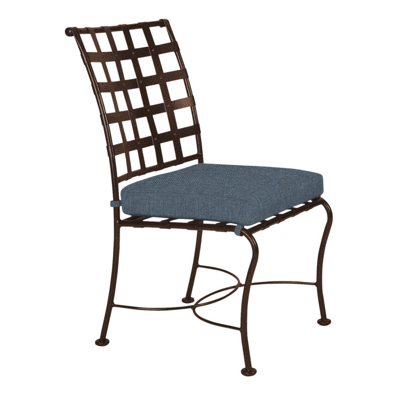 Classico Outdoor Dining Side Chair, Harris Stone, Copper Creek