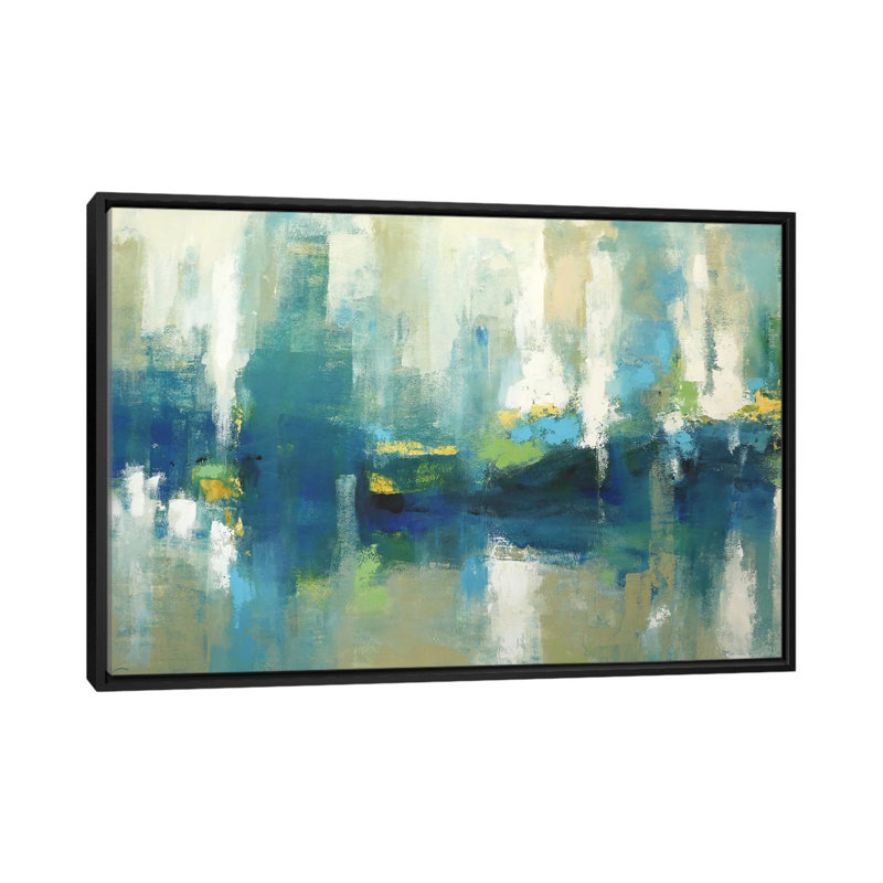 « matinée » par radiana christova, impression sur toile tendue, H 18 po x l 26 po x P 1,5 po, Toile avec cadre noir