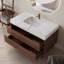 Meuble-lavabo autoportant en pierre frittée avec lavabo encastré Farmhouse