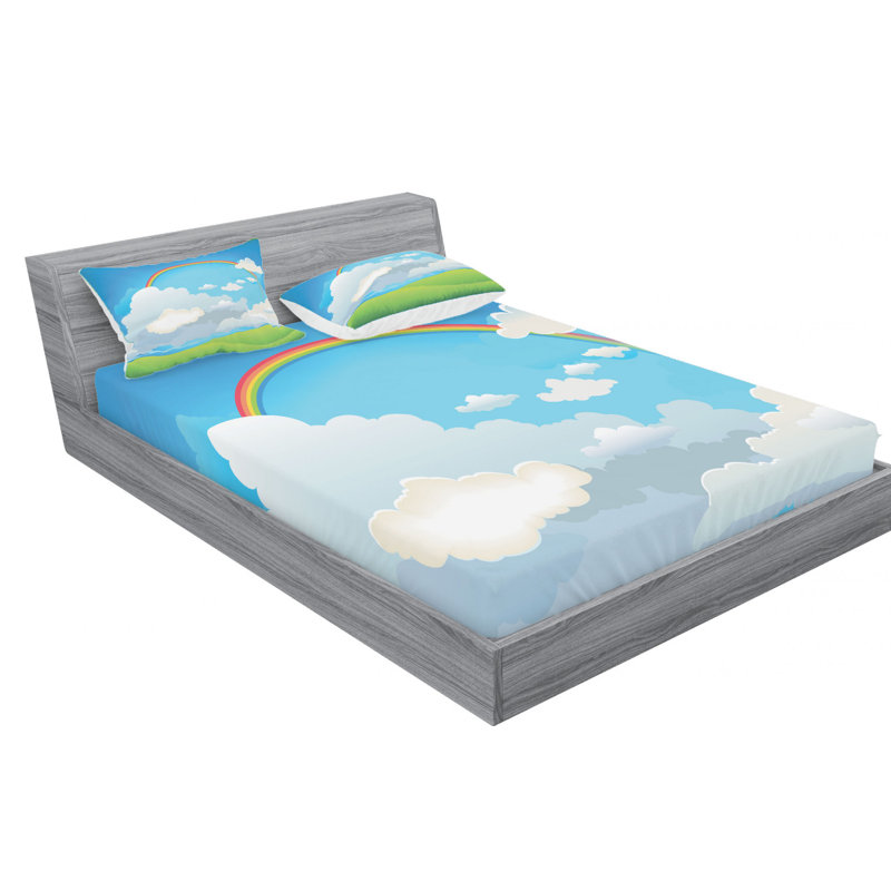 Microfiber Sheet Set, Queen Sheet Set with Fitted Sheet