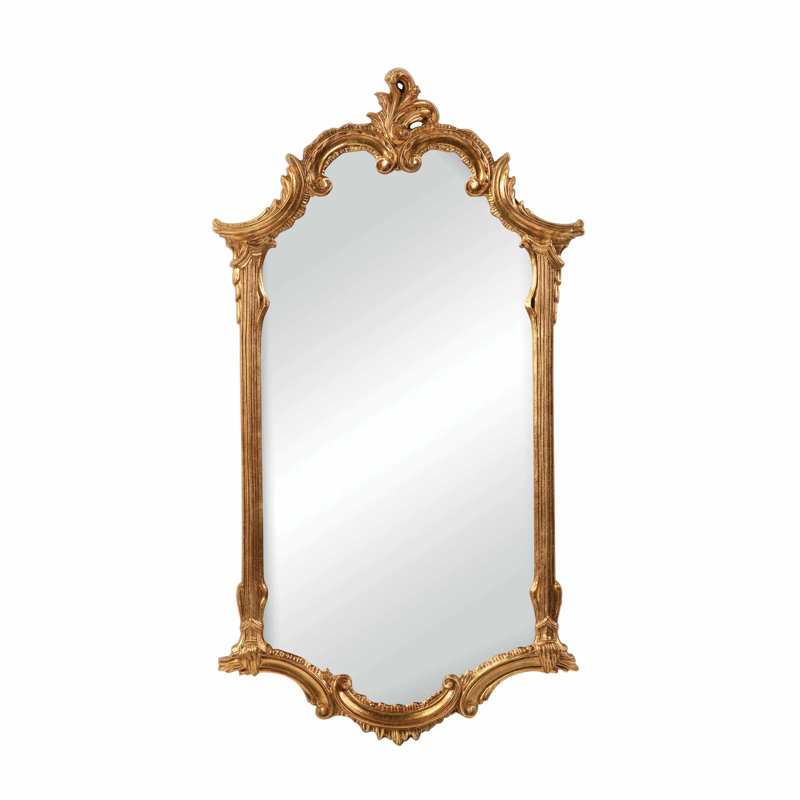 Cartouche Flat Metal Wall Mirror