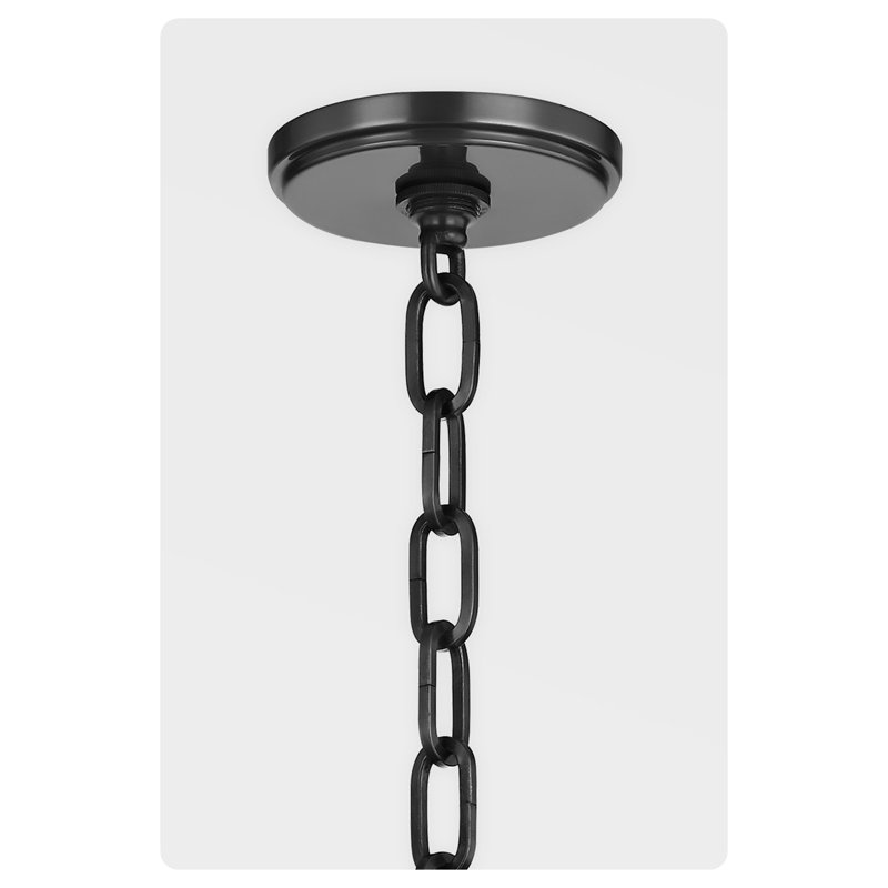 Luminaire suspendu Lina par Becki Owens, Noir, H 19,5 po x l 16,75 po x P 16,75 po
