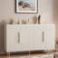 Buffet avec tablettes réglables et panneau cannelé à 4 portes-1694063857