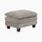 Careen 34" Modern & Contemporary Chenille Ottoman with Durable Plywood Construction, Attached Seat Cushion-1747312947