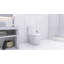 Toilette allongée une pièce - blanc