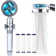 High Pressure Handheld Showerhead With Filters Vortex Shower Head Hydro Jet Shower Head Turbo Showerhead Propeller 360 Degrees Rotating Easy Install