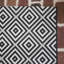 Tapis intérieur / extérieur noir / blanc à motif géométrique Ammons-421938228