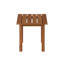 Table de bout d'extérieur en bois franc Shanda