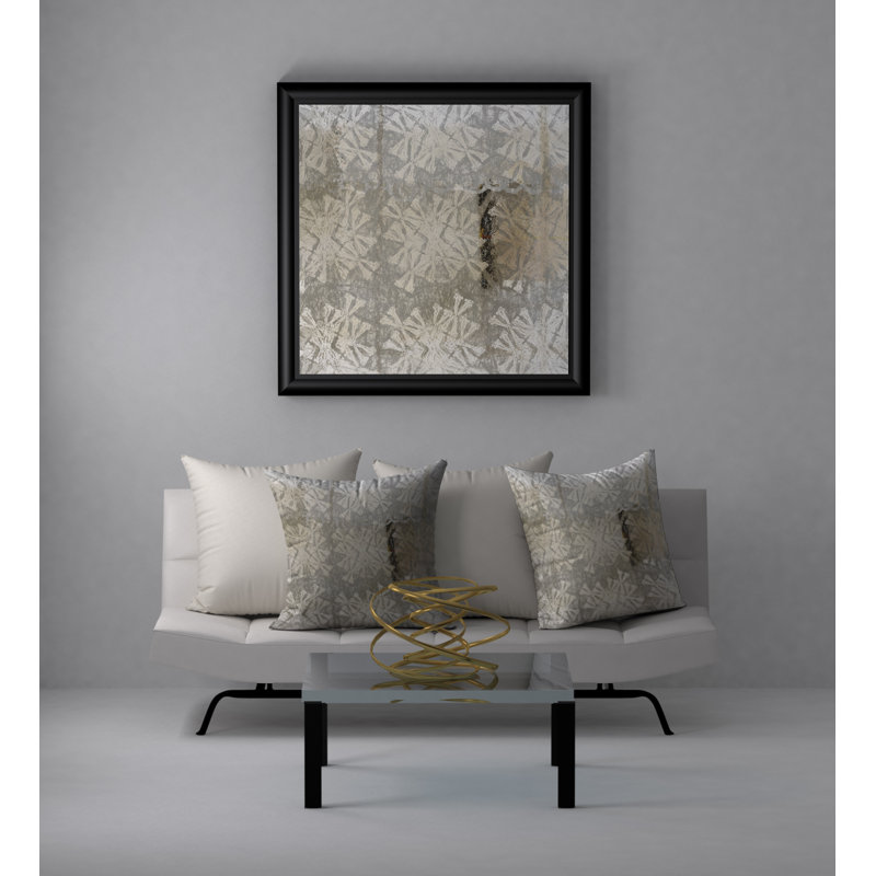 Abstract Reversible Throw Pillow, 18" x 18"