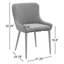 Chaise d'appoint rembourrée Carly-510135084