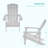 Plastic Adirondack Chair Patio Plastic Chair Fire Pit Single Chair-1454413757
