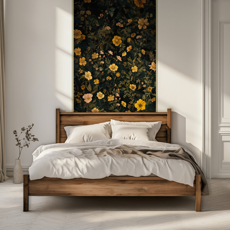 Adhésif mural botanique - pelez et collez floral, H 96 po x l 52 po