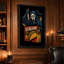 Art mural sur toile bleu-1581234072