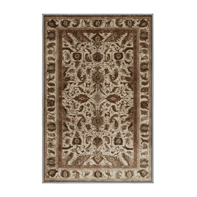 Machine Washable Persian Gray Area Rug
