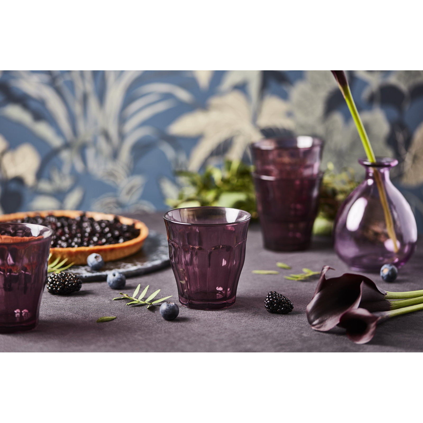 Duralex Picardie 8.375oz. Tumblers, Plum