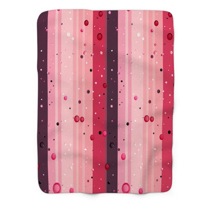 Rayures à pois - couverture de qualité supérieure 1 pièce
