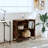 vidaXL Bookcase Engineered wood, Metal-1143216286-1143216285