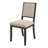 Cipolla Wood Finish Cream Boucle Fabric Dining Chair-105515606