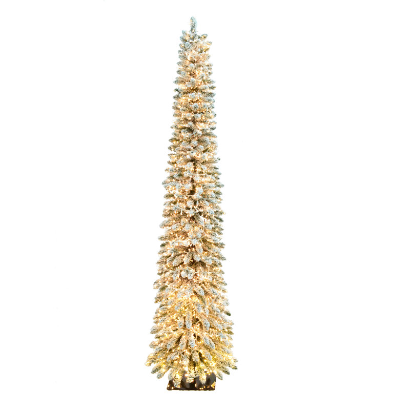 SNOWY ASPEN PINE TREE, 7.5'
