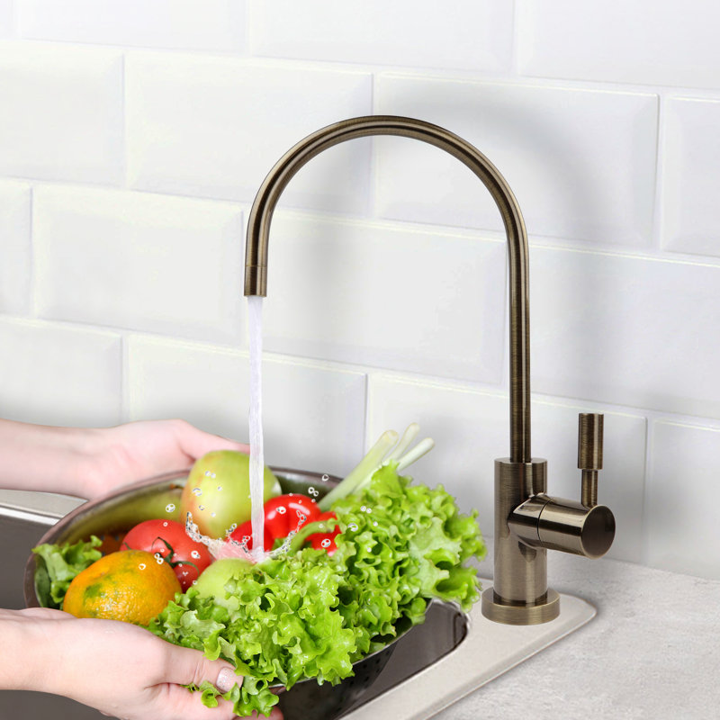 APEC WATER Kitchen Faucet Side Spray, Antique Brass
